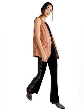 NWOT We The Free People Copper Vegan Leather Vest